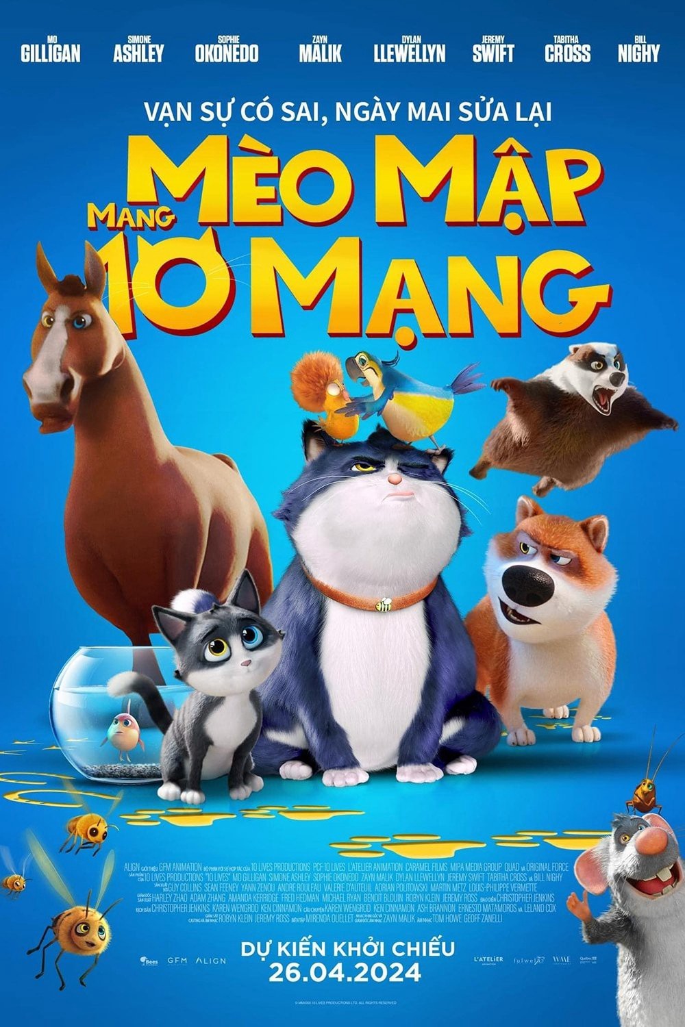 Xem phim Mèo Mập Mang 10 Mạng